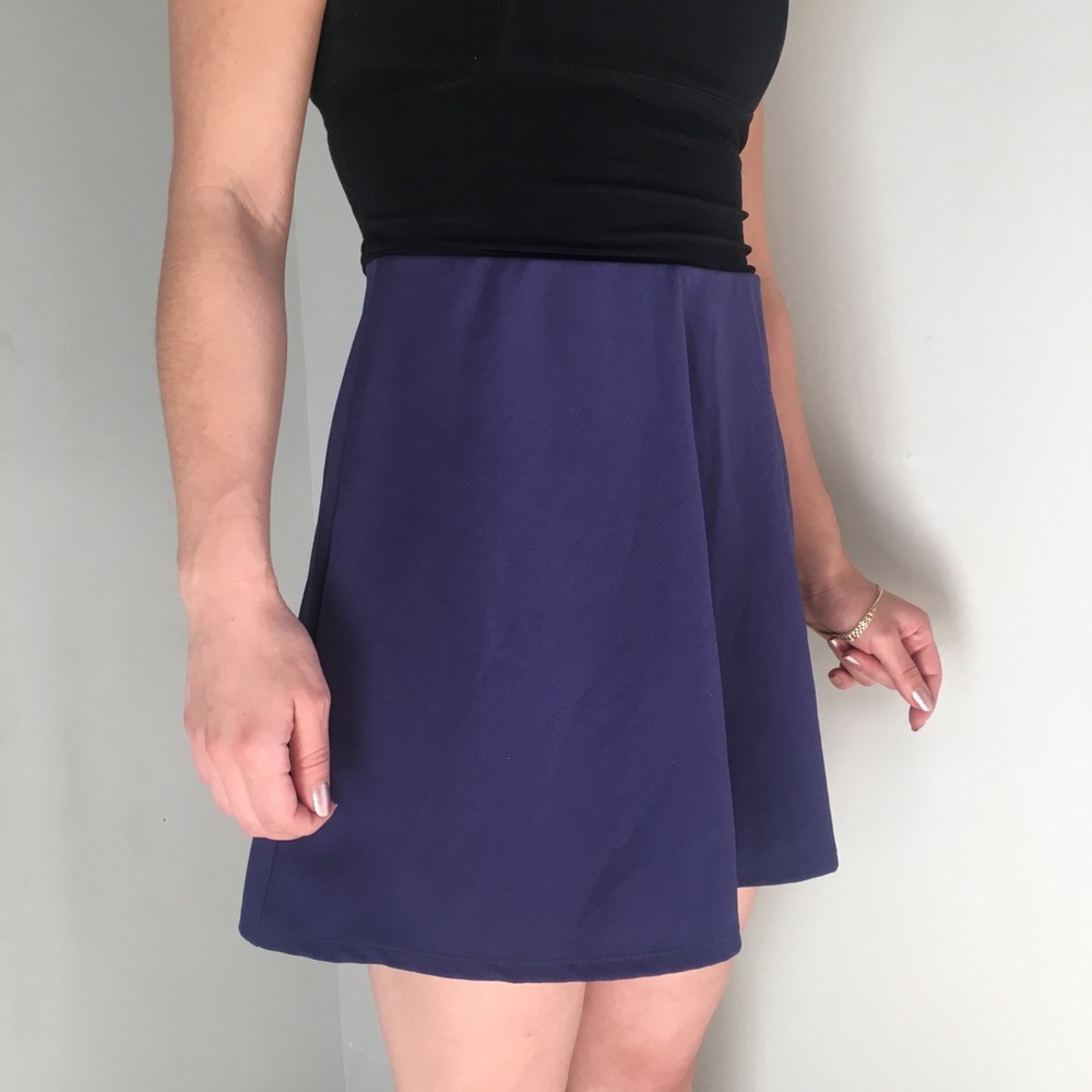 BCBGeneration blue A line flare skirt